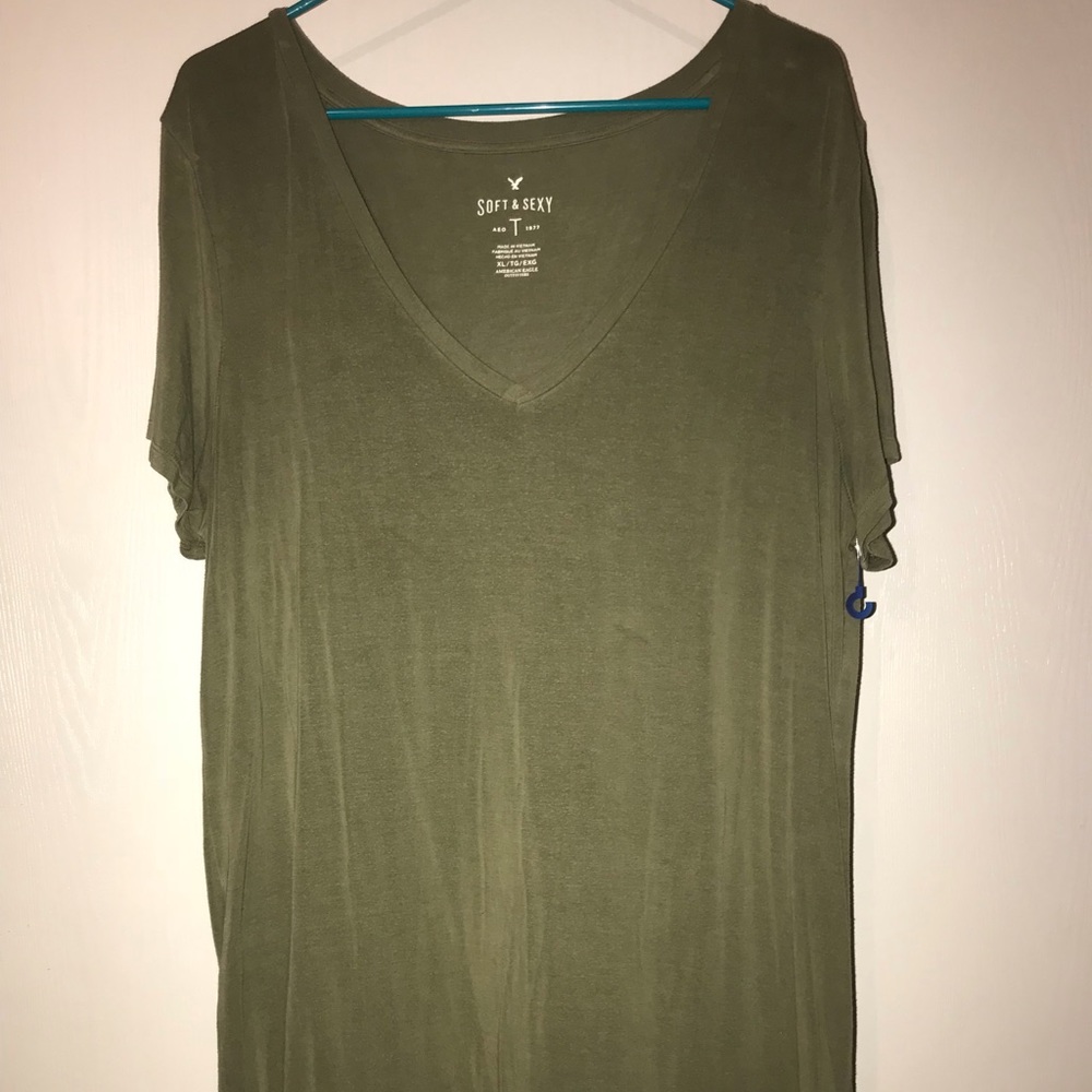 Army Green American Eagle Shirt